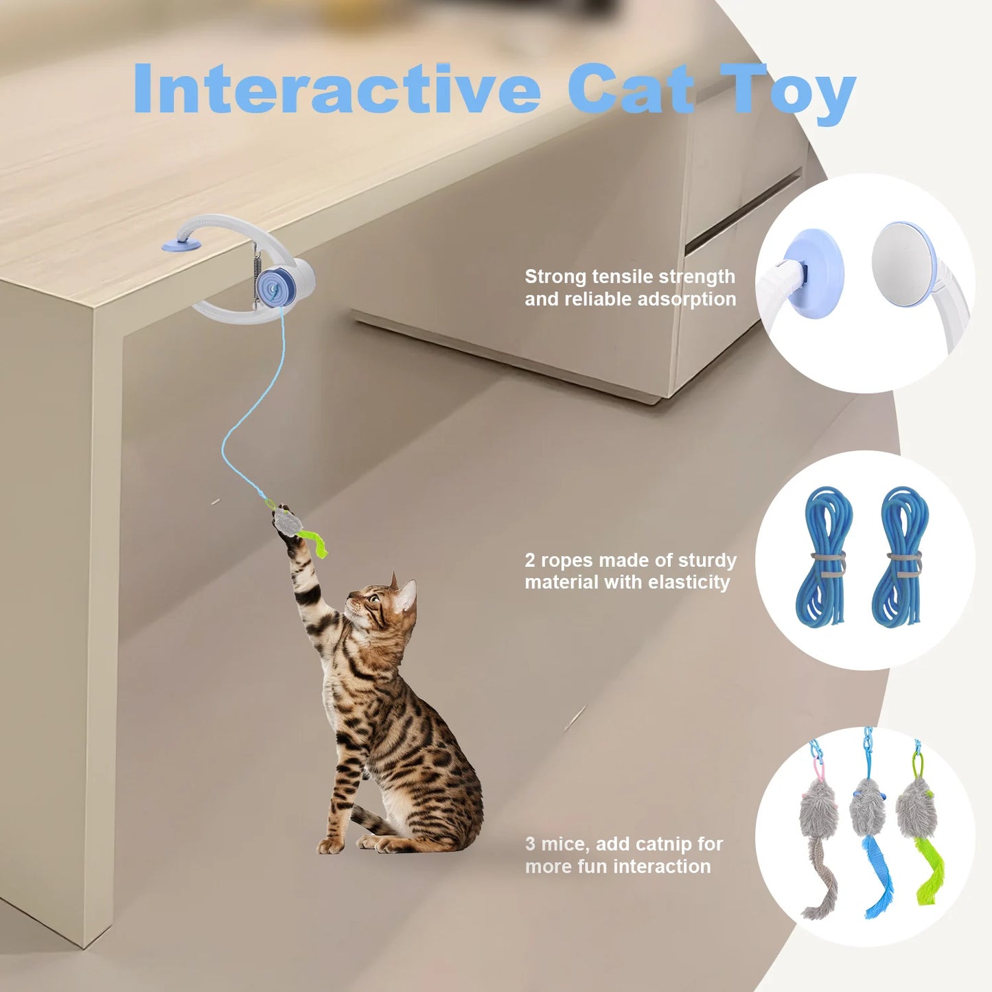 Cityflee Electric Doorway Suspended Cat Toy USB Rechargeable Interactive Automation