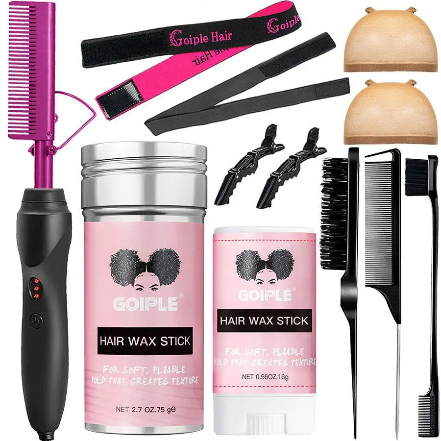 Commodity Electric Hot Heating Comb Curling Iron For Wig Styling