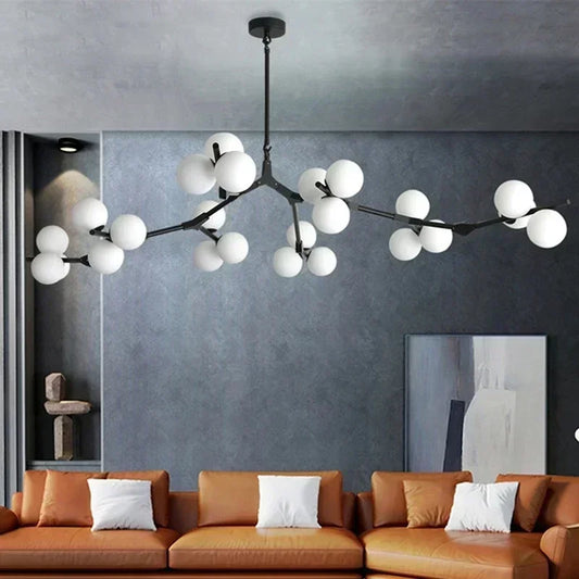 Todays Home Goods Glass Orbs LED Pendant Light Chandelier