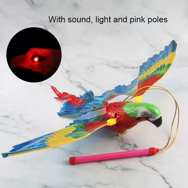 Simulation Bird Interactive Cat Toy Flying Eagle Teaser Wand With Rope Stick Play