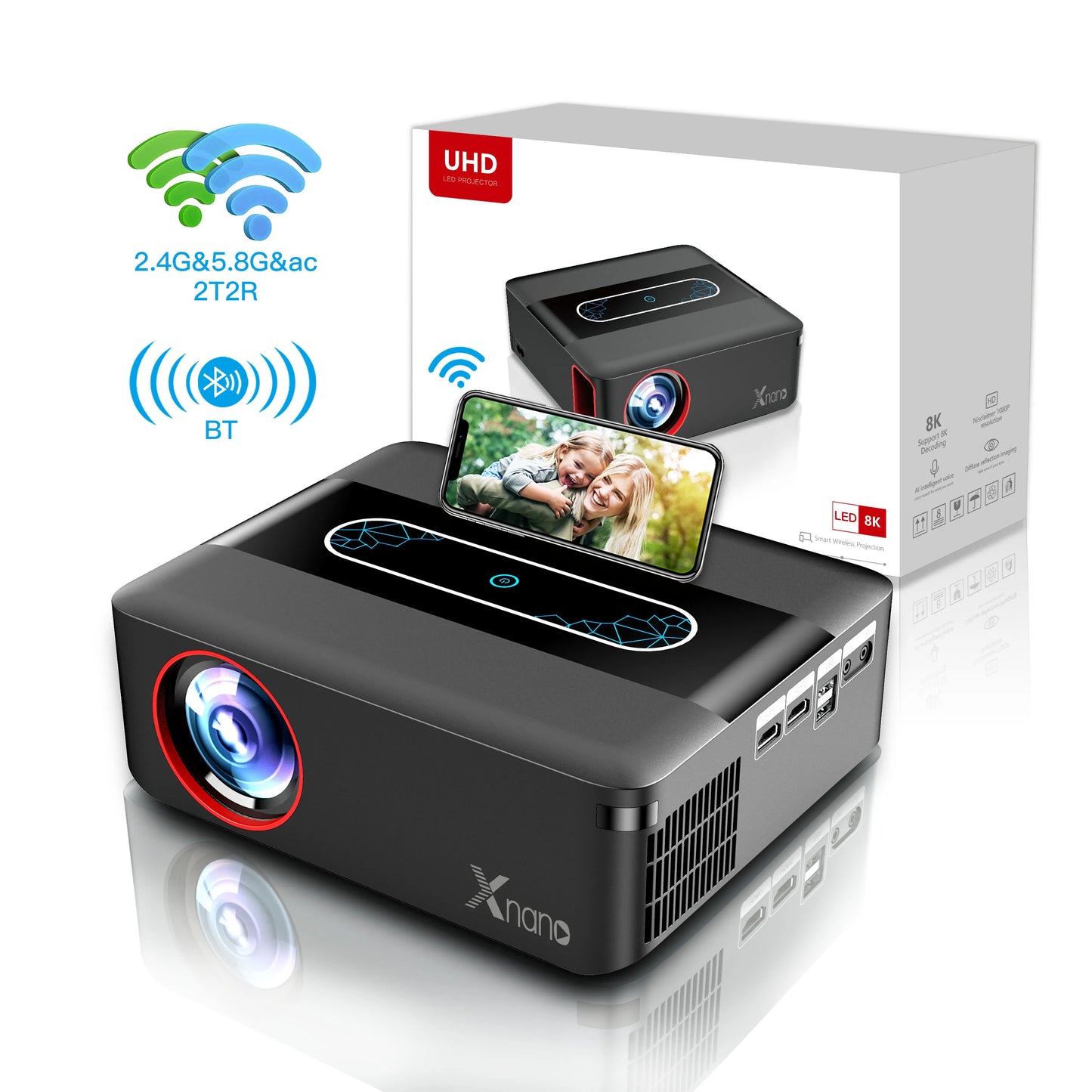 XNANOB X1 T972 4K Smart Projector Android 9 Quad Core