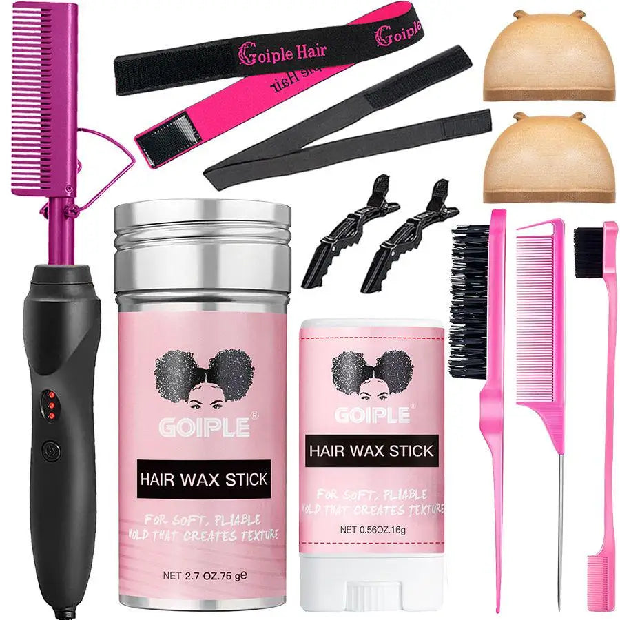 Commodity Electric Hot Heating Comb Curling Iron For Wig Styling
