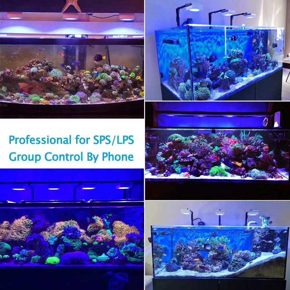 PopBloom RL90 WiFi LED Aquarium Light Full Spectrum AdvancedControl ReefCareSystem