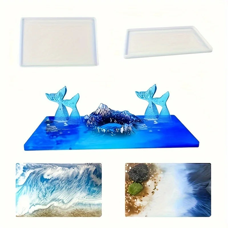 Qu Gofang Silicone Mold Resin Art Board Rectangular