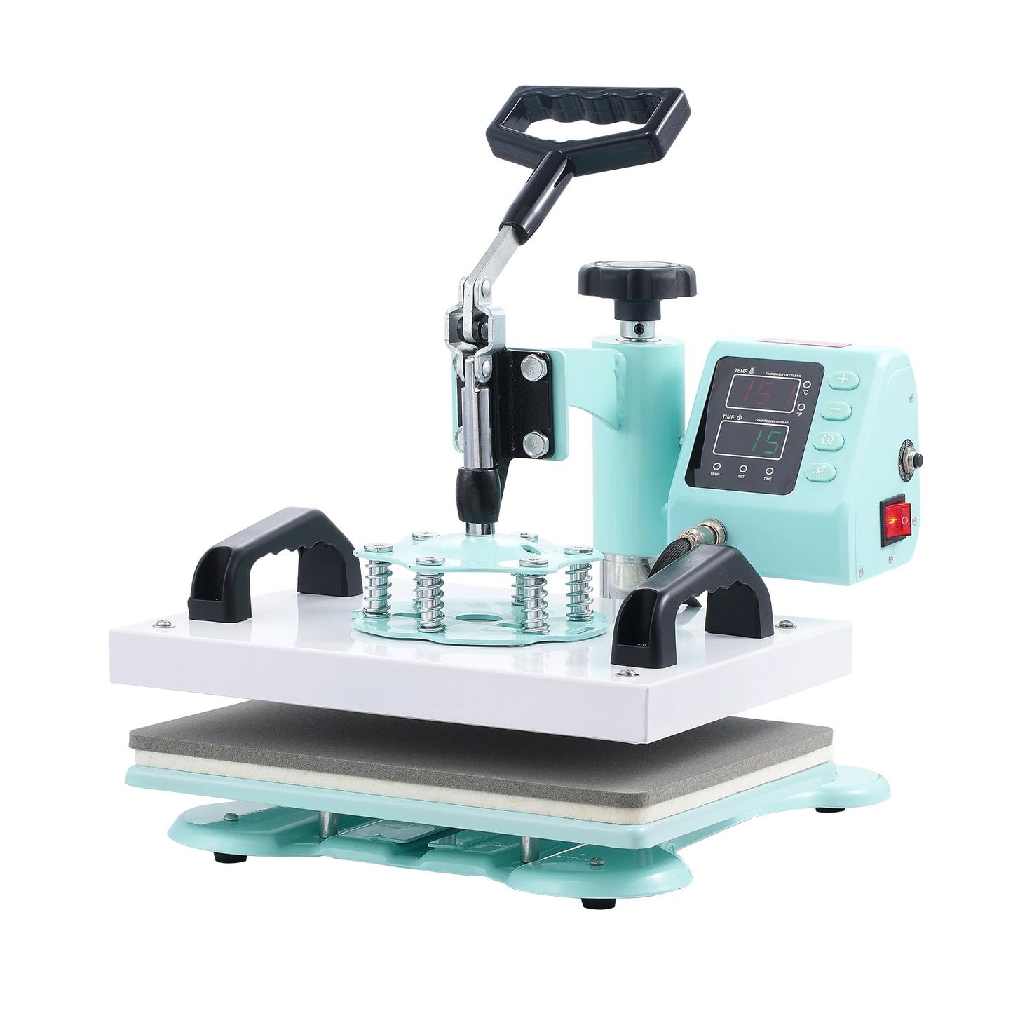 SucceBuy Heat Press Swing Away 360 Degree Digital Temperature Control 700W For T Shirts Pillows Bags
