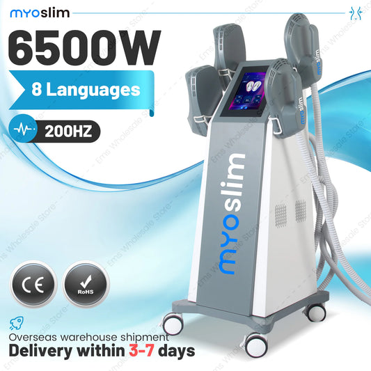 Nova Upgrade 6500W EMS Body Sculpting Machine EMS/myoslim Professional Body Contouring Device with 200HZ