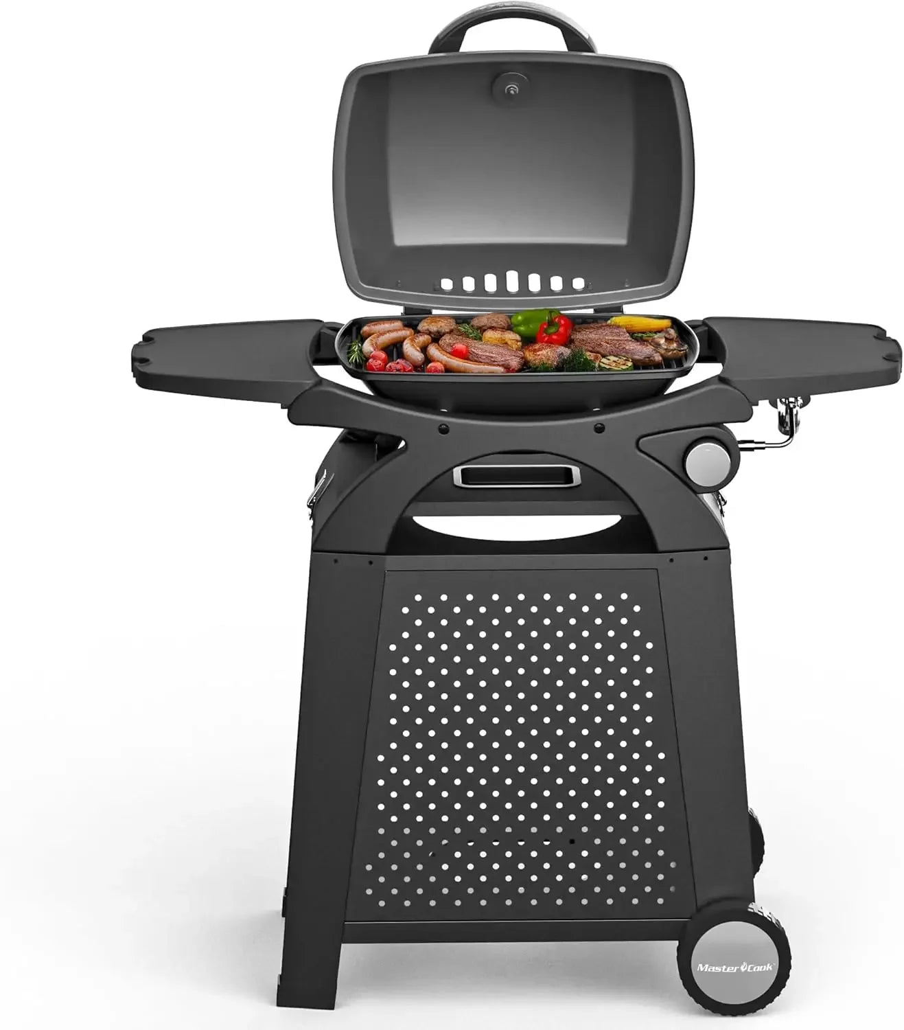 Propane Gas Grill Portable Tabletop BBQ With Cart For Patio Camping Travel