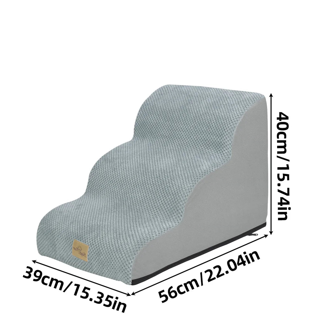 Dog Door Pet Stairs For High Beds And Sofas With High Density Foam And Washable Cover