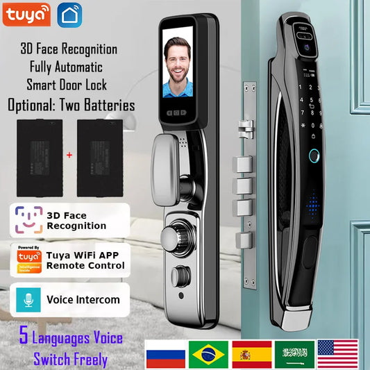 YKESDL WiFi Face Recognition Smart Door Lock With Camera