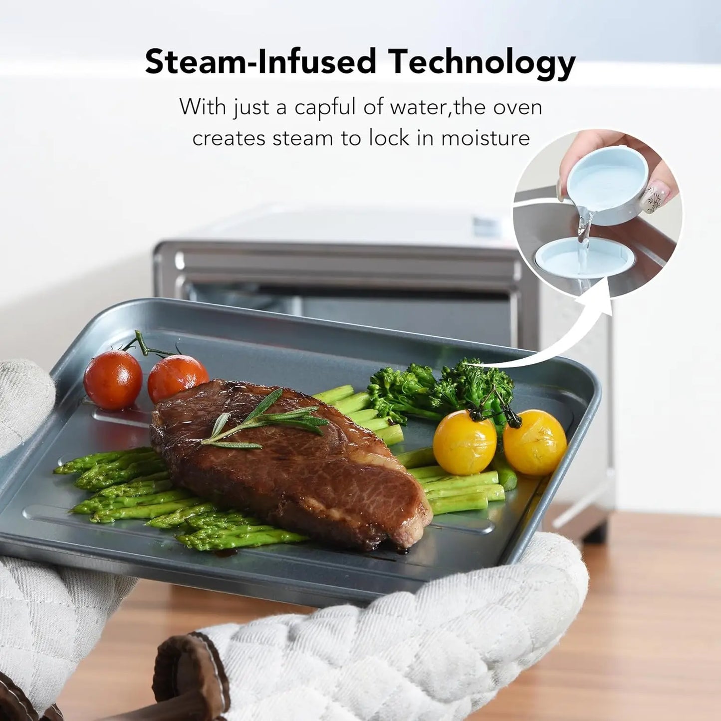 iosn 6 in 1 Air Fryer Toaster Oven Steam InfusionPro