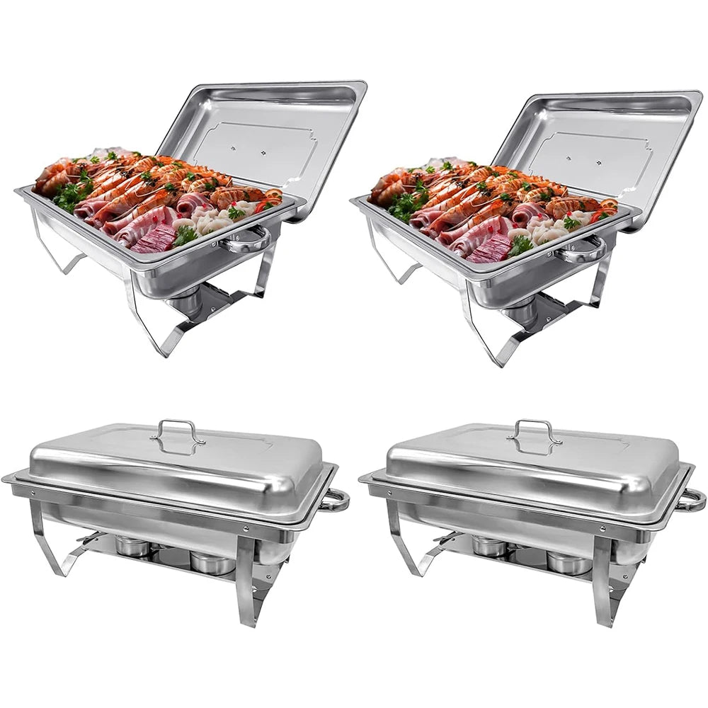 Dinnerware Chafing Dish Buffet Set Electric Stainless Steel Warmer