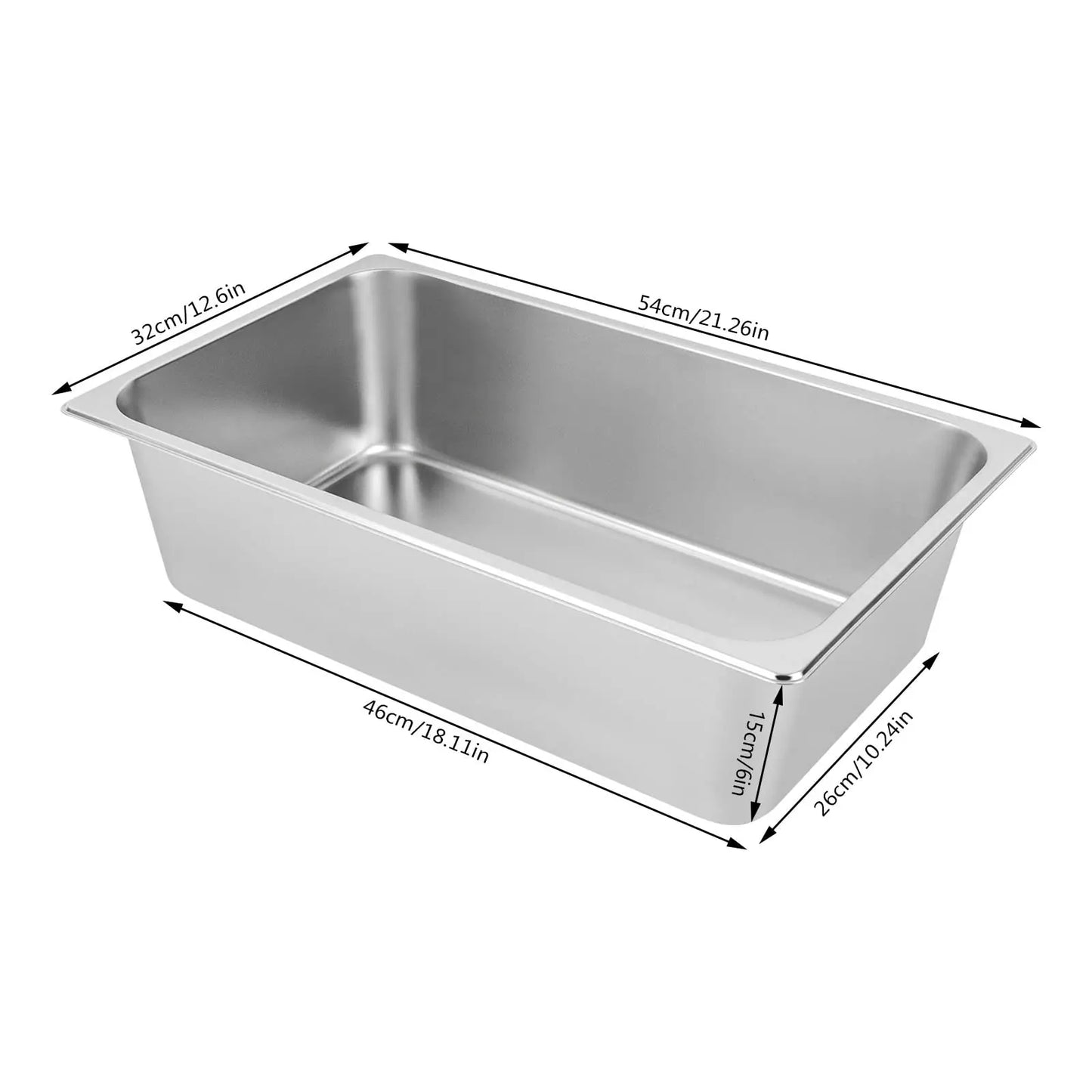 Stainless Steel Hotel Pan With Lid 4 Pack For Catering