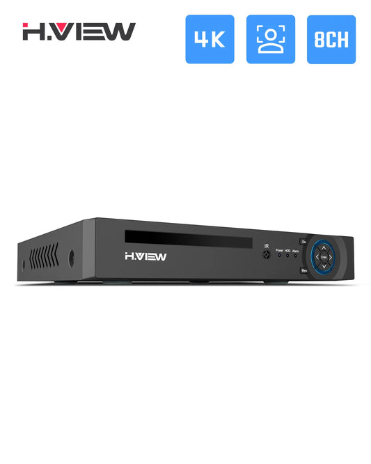 H.VIEW 4K 8Channel NVR CCTV System With Face Detection