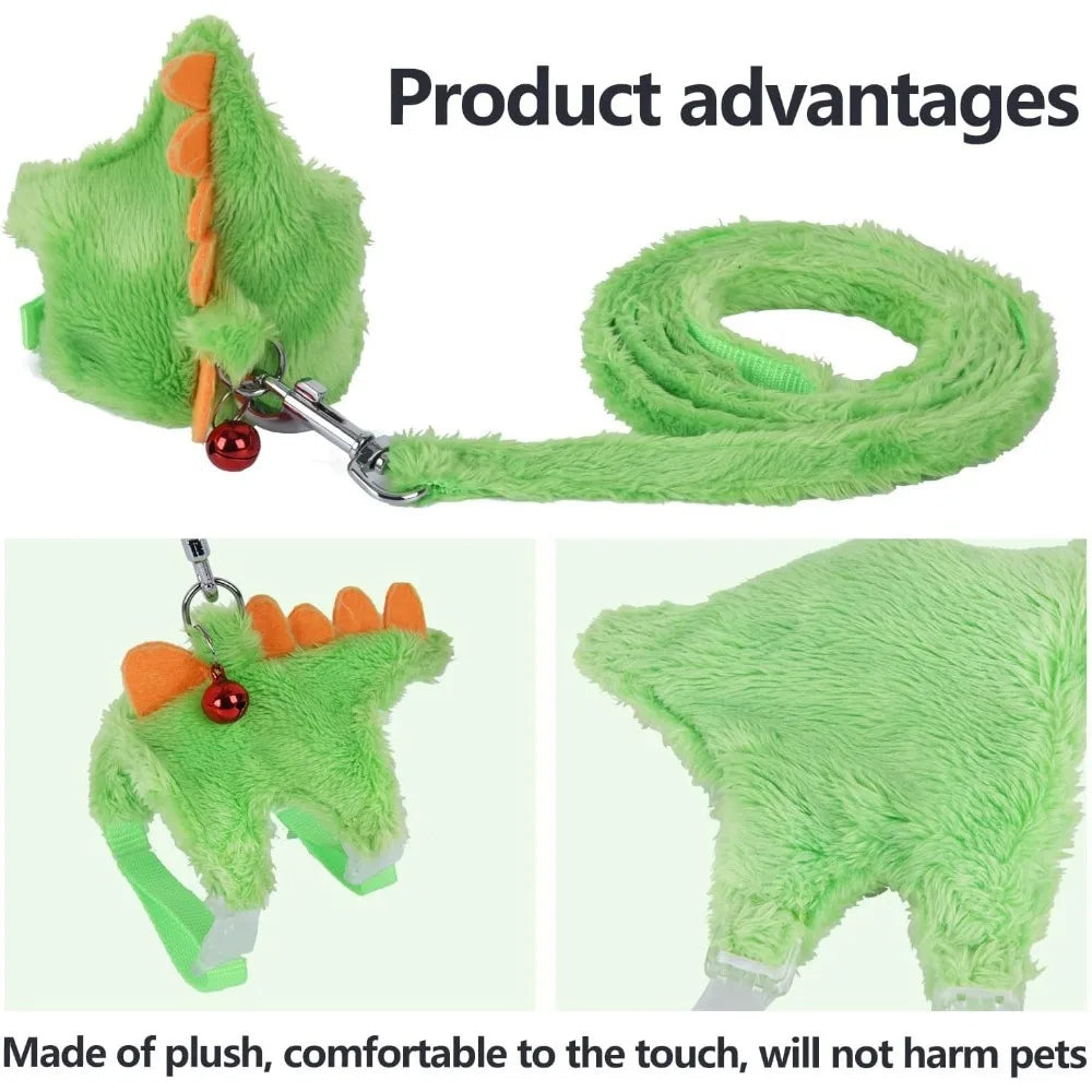 Hign-concerned Chemical Ferret Harness And Leash Set With Bell