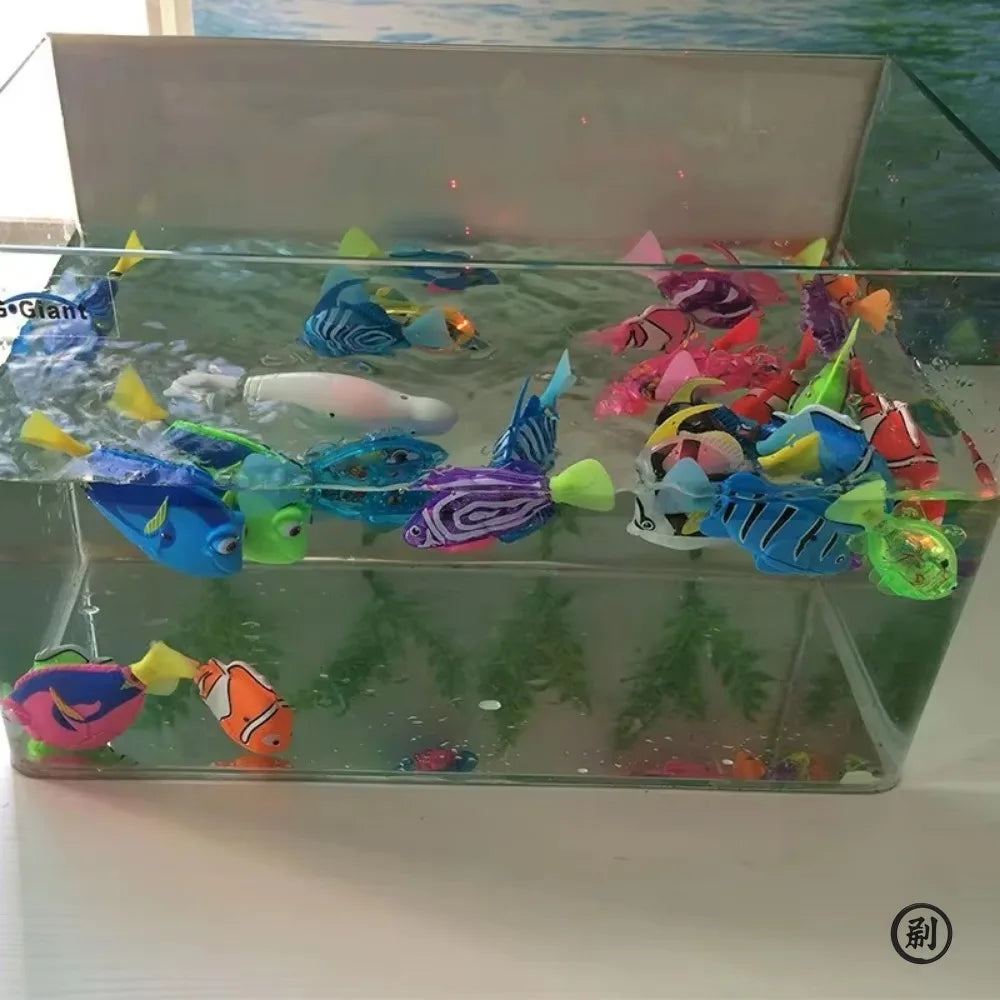 Cat Toy LED Inductive Interactive Swimming Robot Fish Glowing KittenHuntingInstinct
