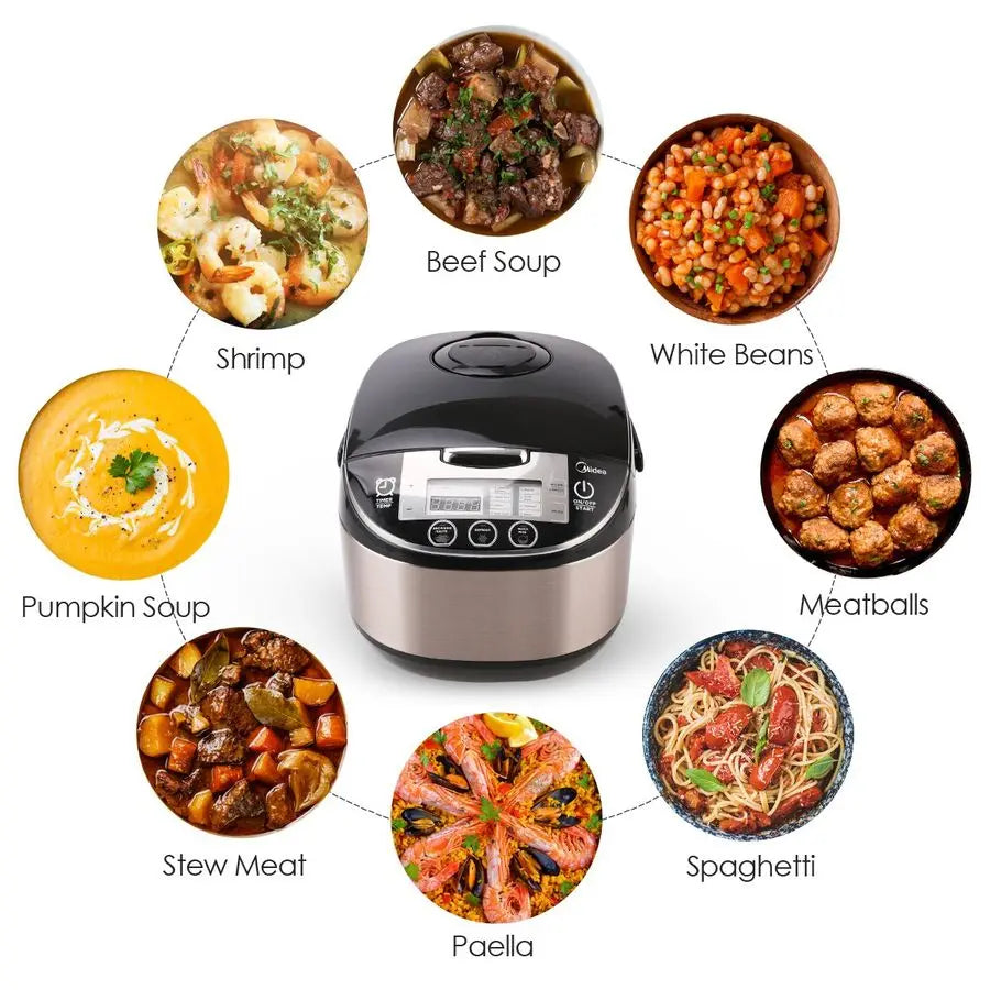 XMSJ Rice Cooker And Slow Cooker Multi Cooker With Steamer