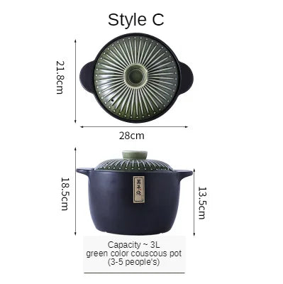 XINCHEN Ceramic Casserole Pot Eco Friendly Kitchen Cookware For Gas Electric Stoves