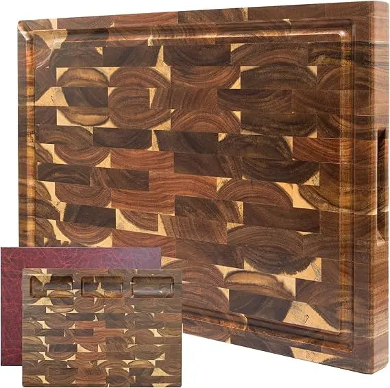 Acacia Wood Double-Sided Cutting Board With Juice Groove