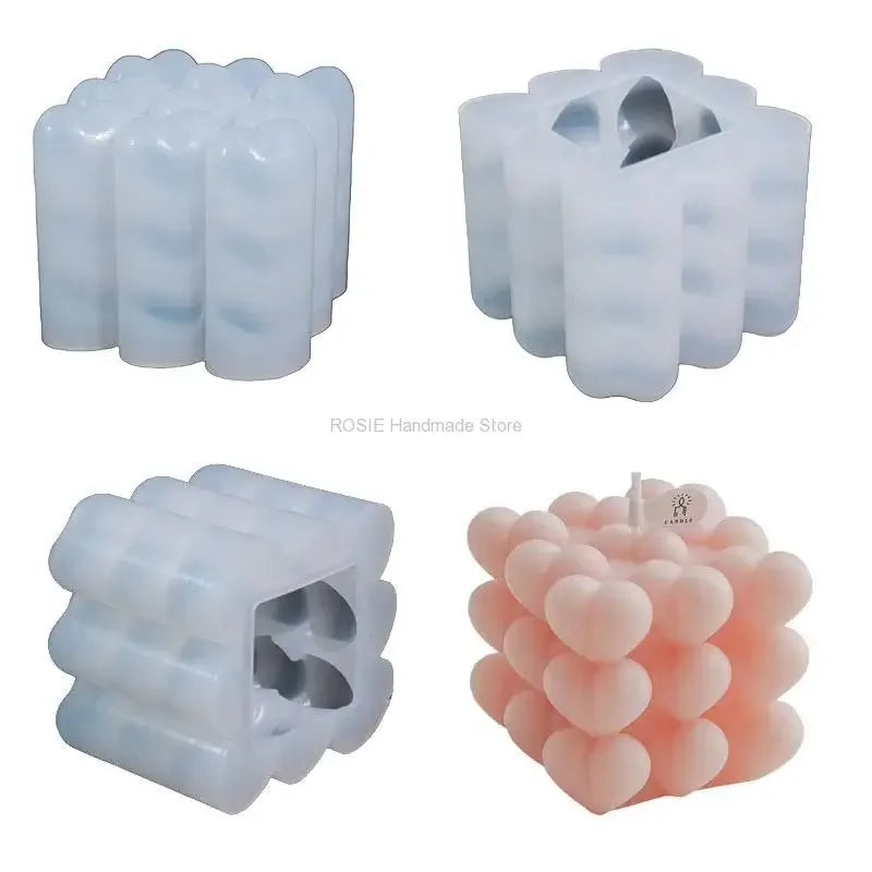 Hign-concerned Heart Silicone Mold For Candles Soap Plaster IceCubes Crafts