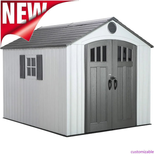XMSJ Customizable Outdoor Storage Shed With Double Wall HDPE Construction