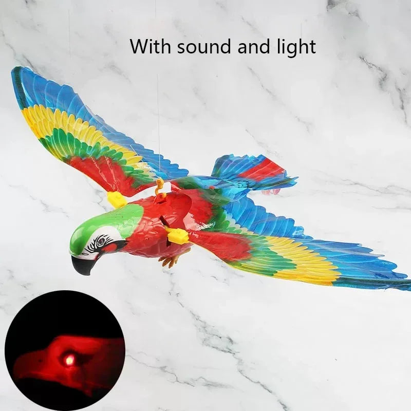 Simulation Bird Interactive Cat Toy Flying Eagle Teaser Wand With Rope Stick Play