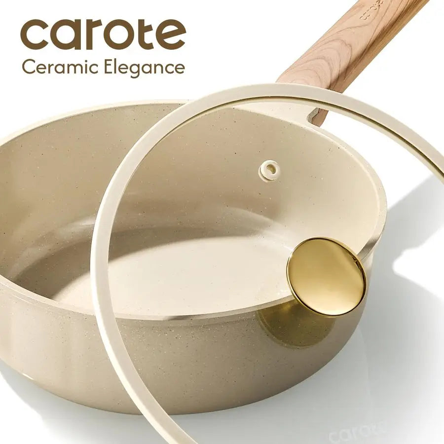 XMSJ Ceramic Nonstick Cookware Set PFAS Free Nontoxic