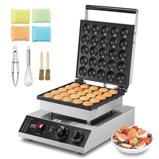SucceBuy Electric Waffle Maker Nonstick 500W With Temperature Control