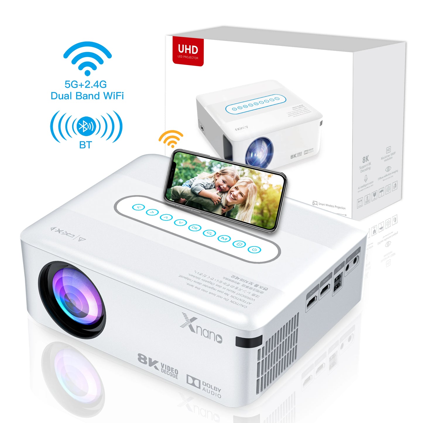 XNANOB X1 T972 4K Smart Projector Android 9 Quad Core