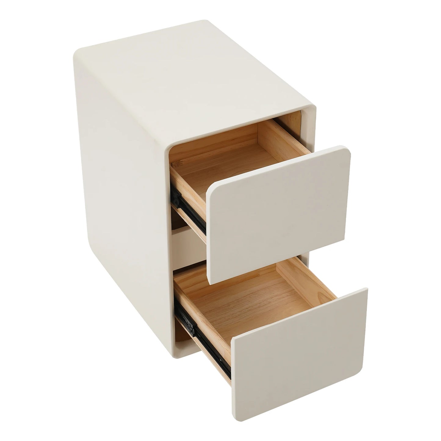 Nightstand Bedside Table Side Table with 2 Drawers Storage Cabinet for the Bedroom 40*30*48cm