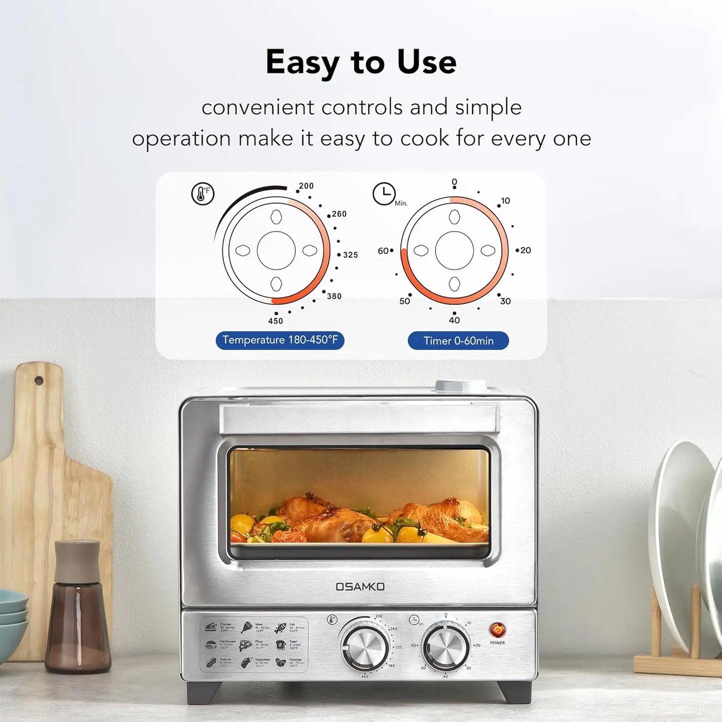 iosn 6 in 1 Air Fryer Toaster Oven Steam InfusionPro