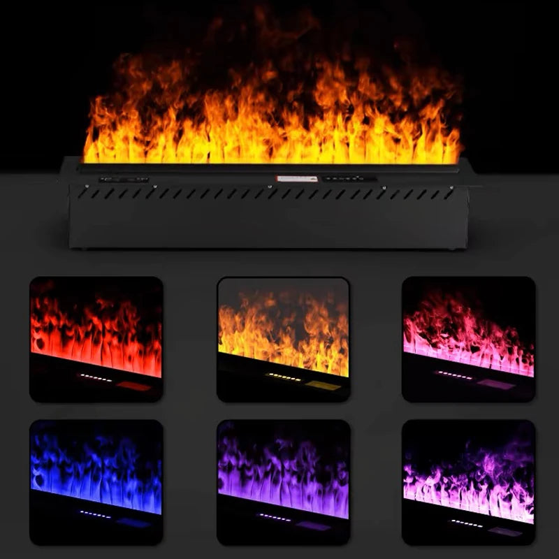 AFLYEVER Realistic 3D Flame Electric Fireplace With Tuya App Control