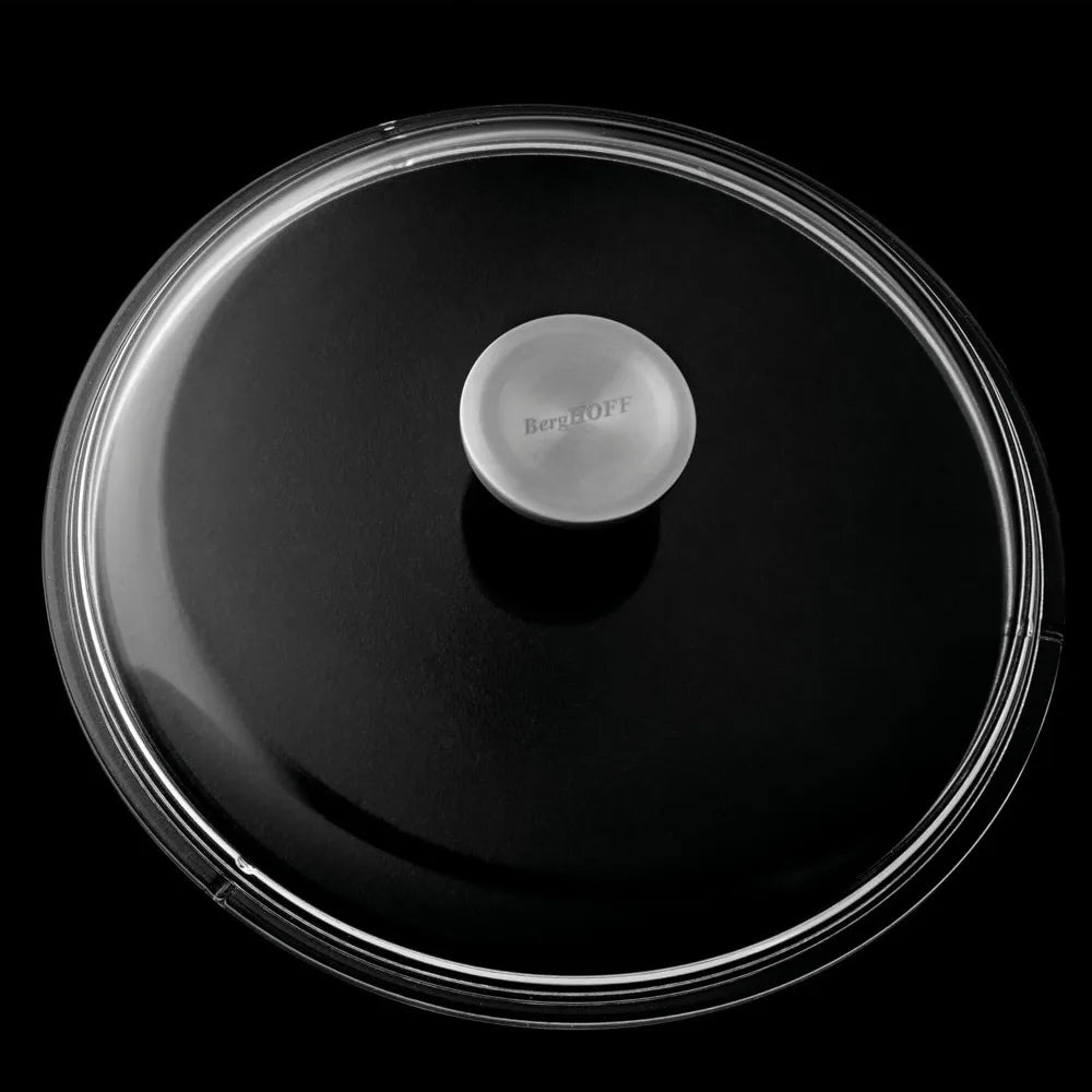BergHOFF GEM Nonstick 8" Stockpot 3qt with Glass Lid Ferno-Green, Non-Toxic Coating Induction Cooktop Ready