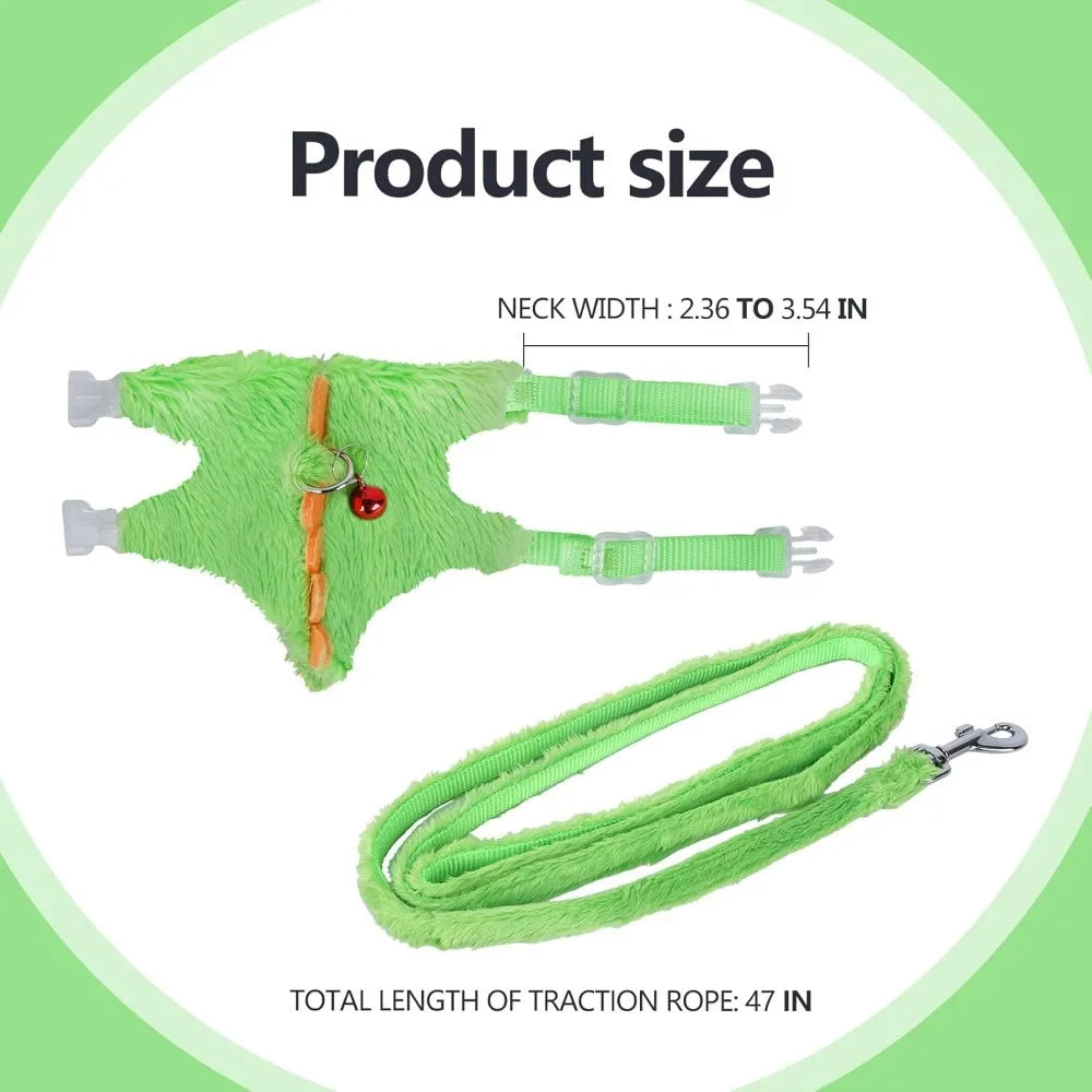 Hign-concerned Chemical Ferret Harness And Leash Set With Bell