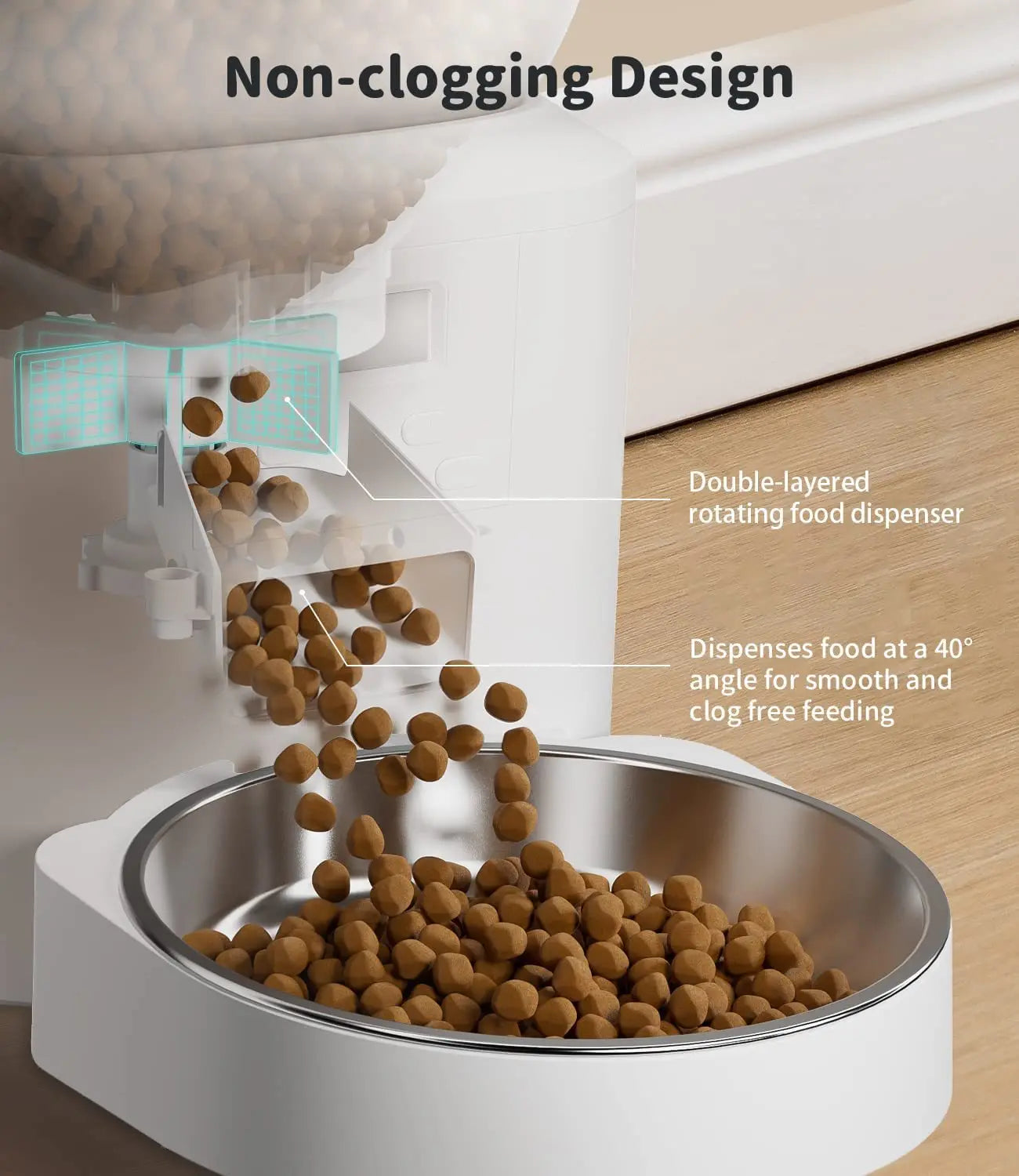 Furpipi Automatic Cat Feeder With Key Control And Time Setting