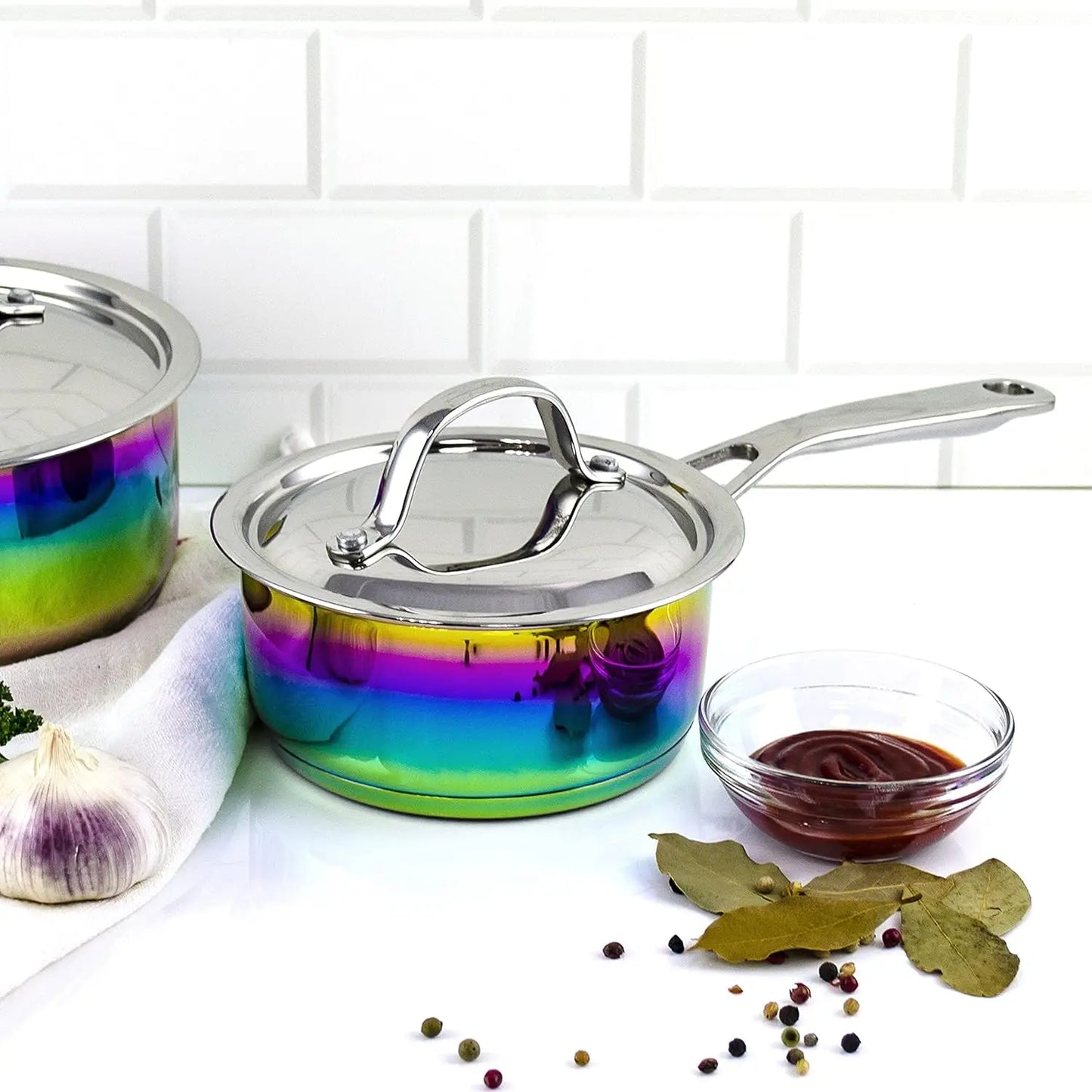 Magical Kitchen Collection Cookware Set Stainless Steel And Titanium