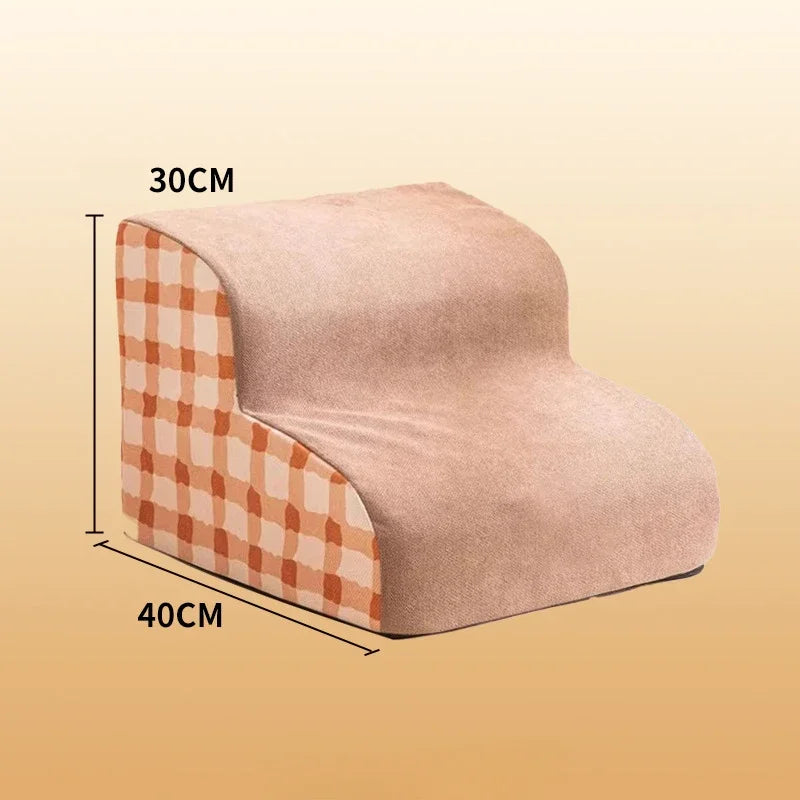 Dog Door 2/3 Step Pet Ramp Memory Foam