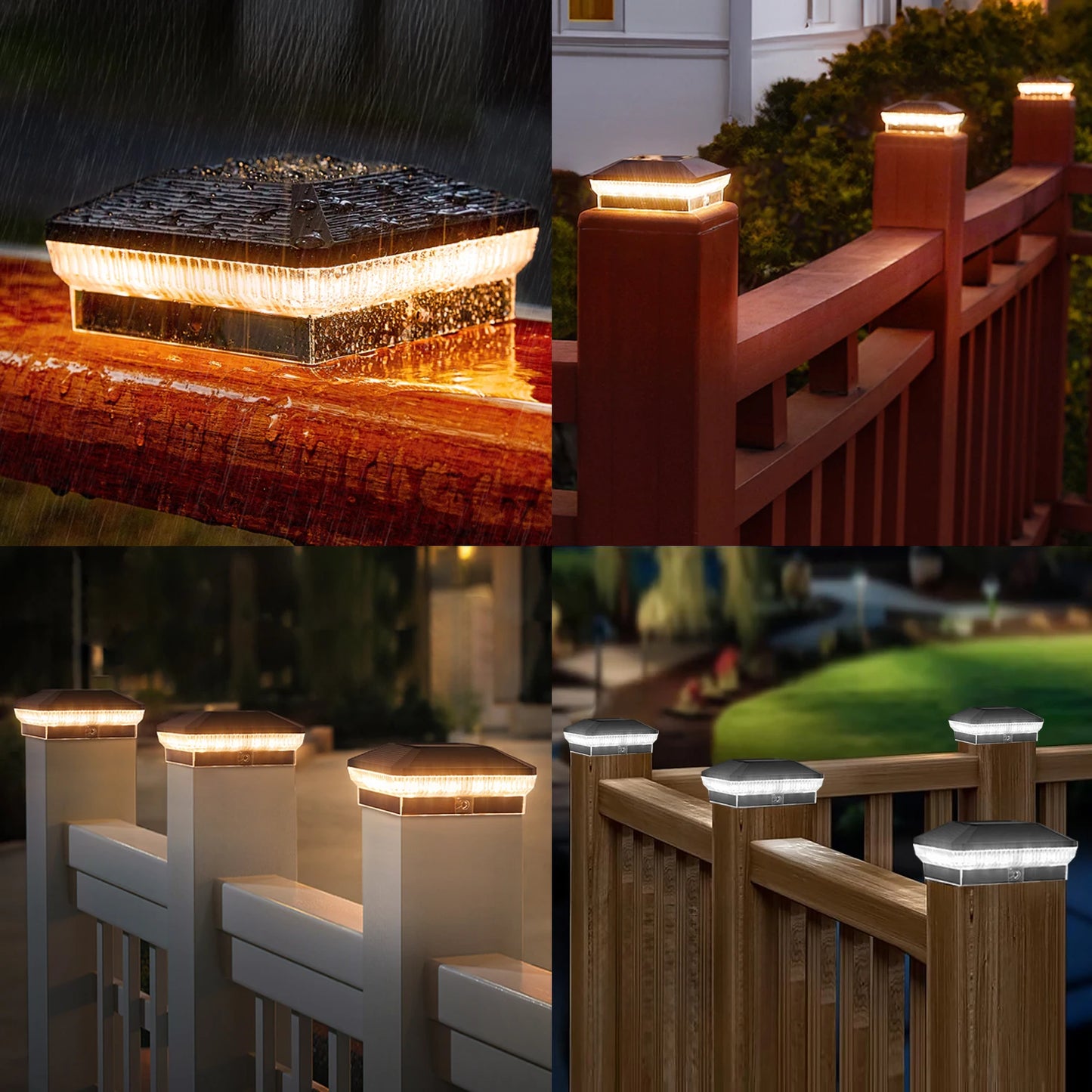 KPSTEK Outdoor Solar Post Lights With 40 LEDs And 3 Modes