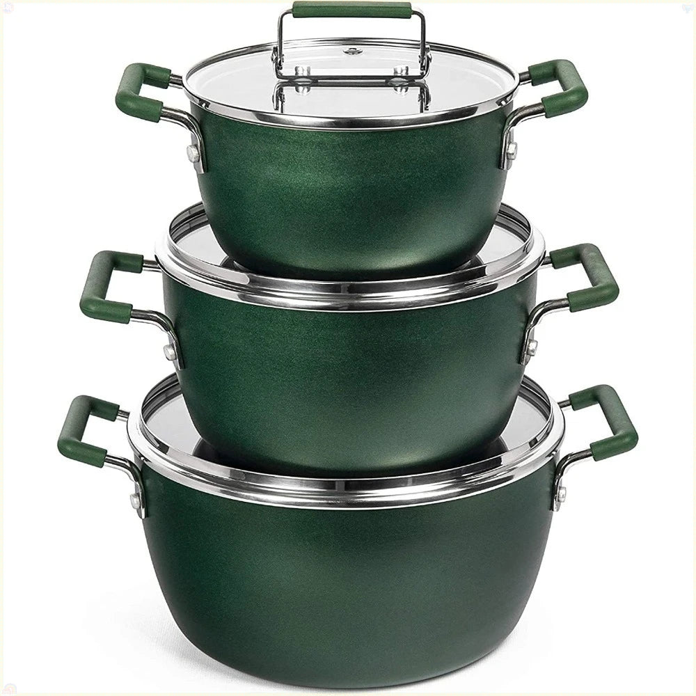 Granite Nonstick Cookware Set Non Toxic Dishwasher Safe