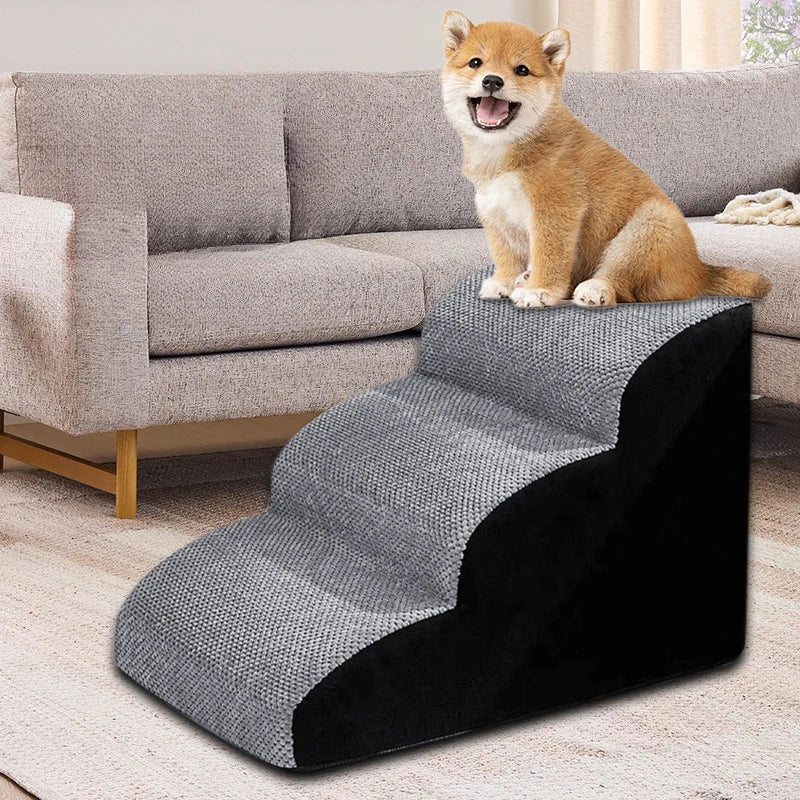 Dog Door 2/3 Step Pet Ramp With Memory Foam