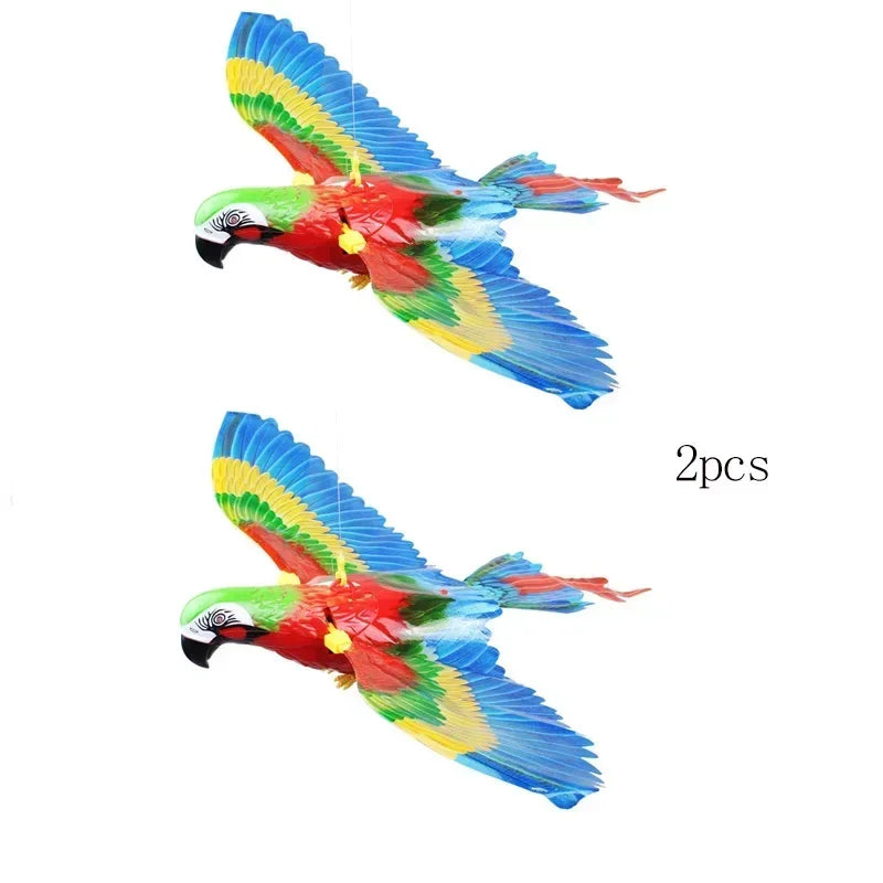 Simulation Bird Interactive Cat Toy Flying Eagle Teaser Wand With Rope Stick Play