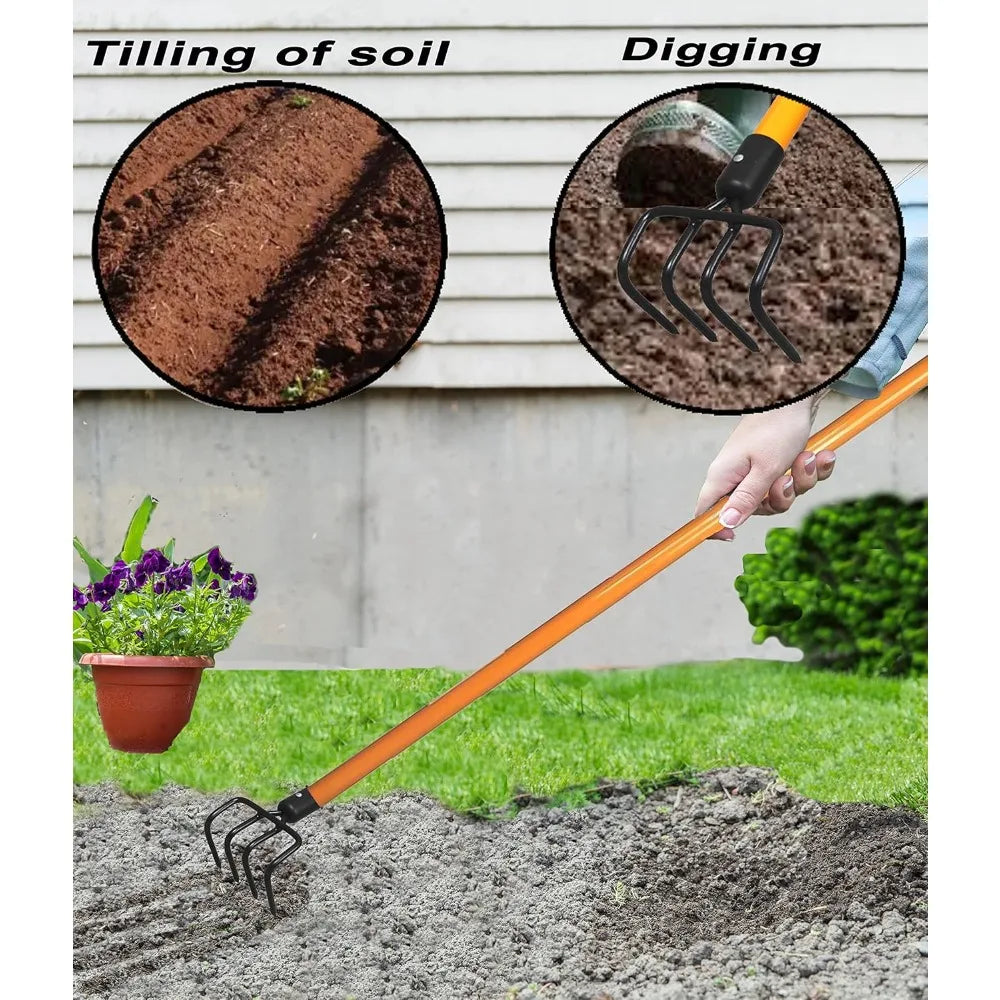 Ashman Garden Cultivator Tiller 6-Pack Heavy Duty