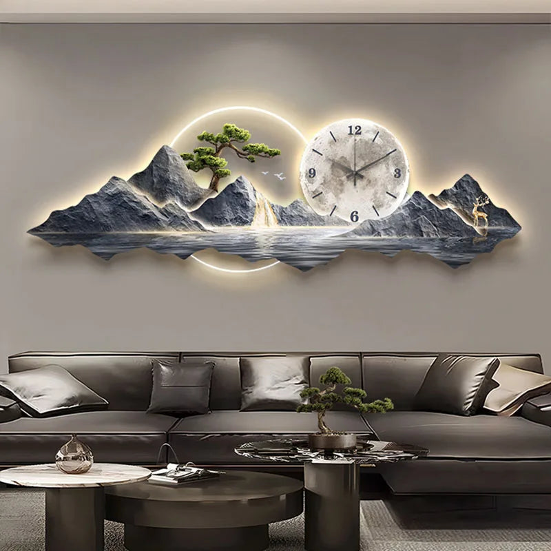 Luxury Minimalist Wall Clock Muraart For Living Room And Kitchen