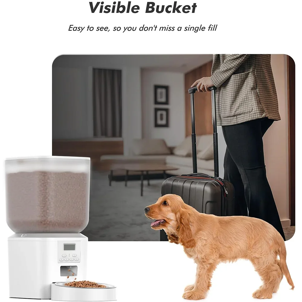 Furpipi Automatic Cat Feeder With Key Control And Time Setting