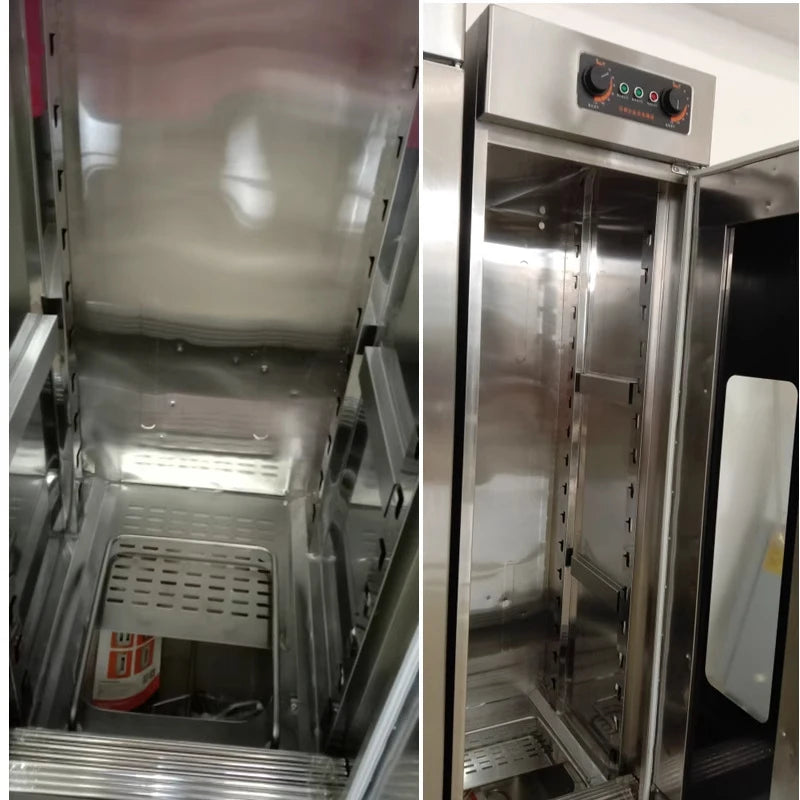 Commercial 16-Tier Fermentation Cabinet for Buns, Bread, Pizza, and Yogurt Stainless Steel Steamer with Proofing (Customized)