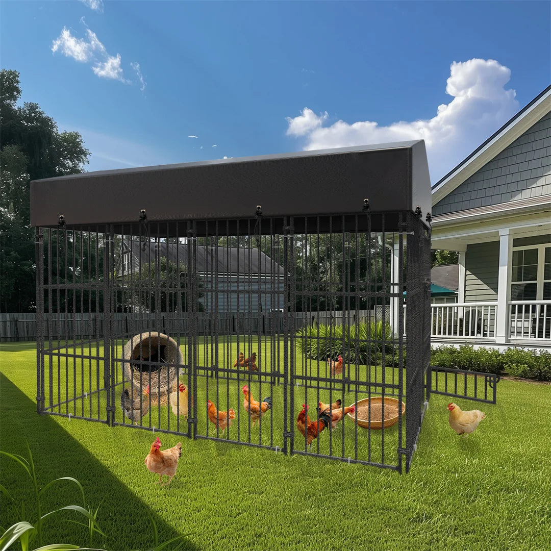 BINGOPAW Heavy Duty Dog Kennel Playpen for Indoor Outdoor Use