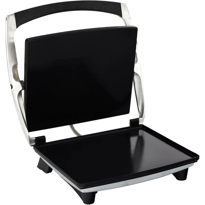 IMUSA Stainless Steel Panini Press Sandwich Maker Ceramic Nonstick Plates