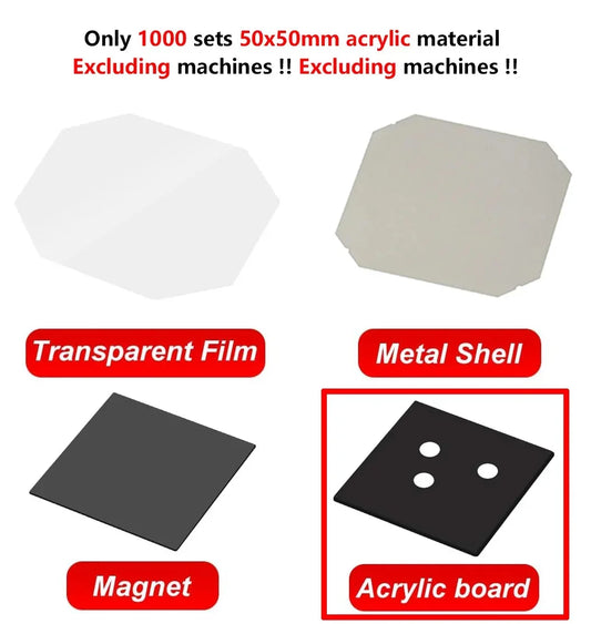 High Concerned Chemical Fridge Magnet Button Making Machine With 100 Pcs Materials Set