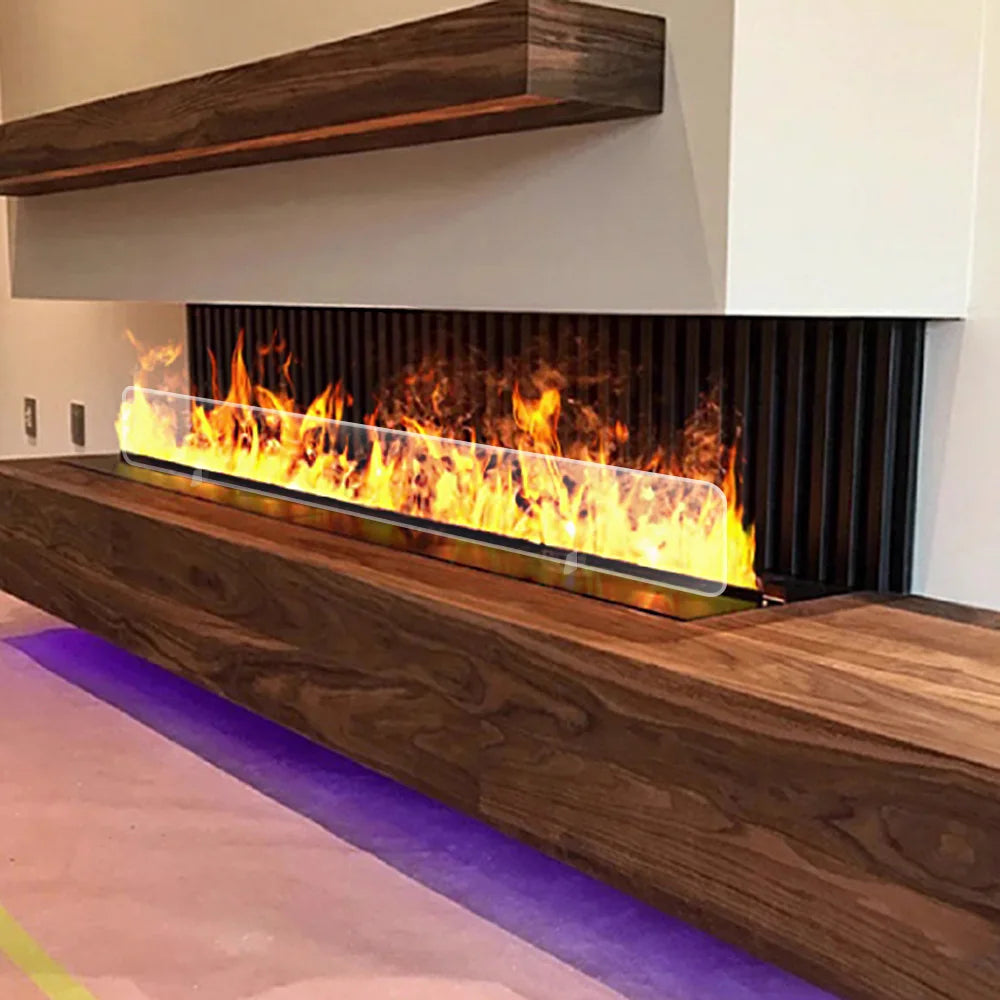 AFLYEVER Electric LED Fireplace 3D Flame Water Vapor