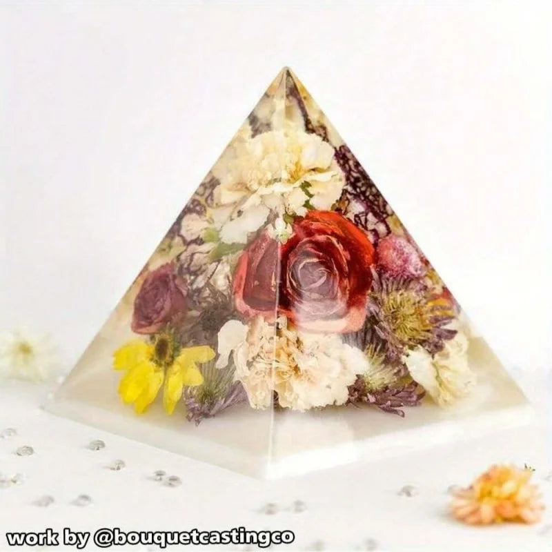 Hign-concerned Silicone Pyramid Molds For Resin 3 Pack Clear Inner Pyramid Molds
