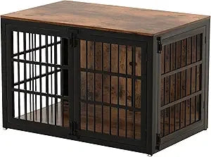 Closure IndustrialStrength HeavyDuty Dog Crate Furniture AlloySteel Construction Indoor